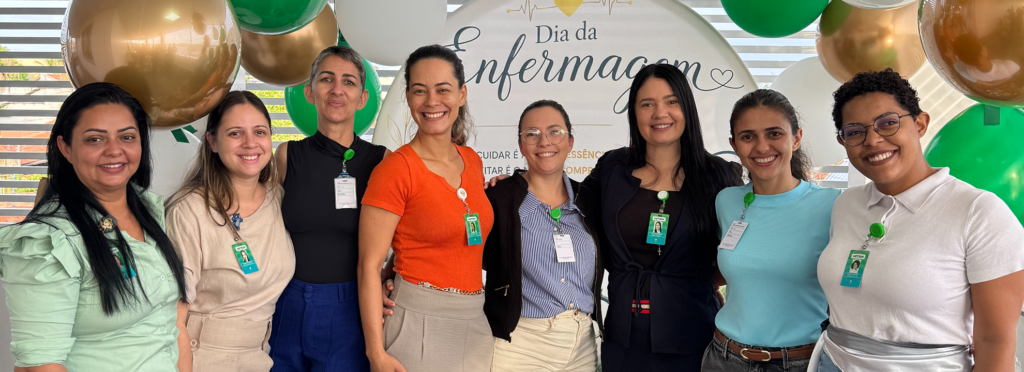 Instituto de Medicina, Estudos e Desenvolvimento (IMED) realiza ações com os profissionais da enfermagem do Hetrin - Hospital Estadual de Trindade durante a Semana da Enfermagem, destacando seu papel essencial no cuidado aos pacientes.