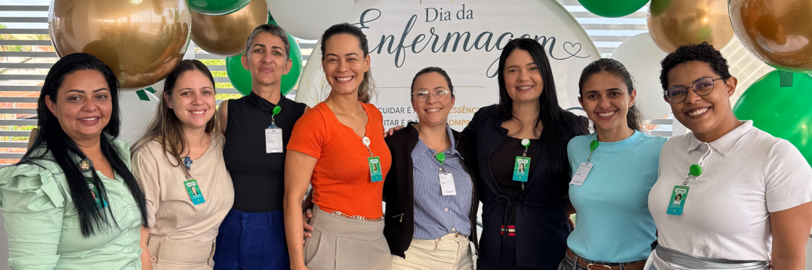Instituto de Medicina, Estudos e Desenvolvimento (IMED) realiza ações com os profissionais da enfermagem do Hetrin - Hospital Estadual de Trindade durante a Semana da Enfermagem, destacando seu papel essencial no cuidado aos pacientes.